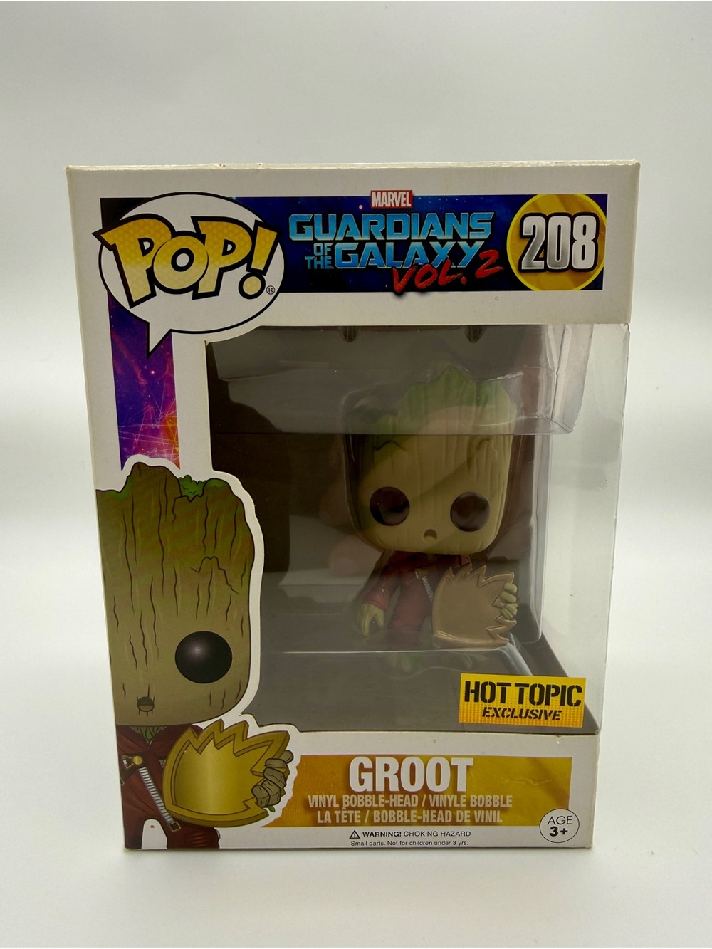 Guardians of the Galaxy Vol 2 Groot #208 Vaulted Hot Topic Exclusive w Protector